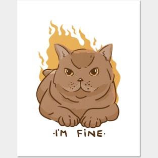 Im Fine Cat  P R t shirt Posters and Art